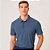 Camisa Polo Dudalina Malha Tech Texture Pr27 Azul Masculino - Imagem 3