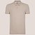 Camisa Polo Dudalina Gola Favo Friso Pr27 Bege Masculino - Imagem 3