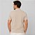 Camisa Polo Dudalina Gola Favo Friso Pr27 Bege Masculino - Imagem 2