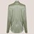 Camisa Dudalina Seda Lisa Pr27 Verde Feminino - Imagem 4