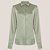 Camisa Dudalina Seda Lisa Pr27 Verde Feminino - Imagem 3
