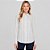 Camisa Dudalina Listrado Eva Pr27 Off White Feminino - Imagem 1
