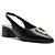 Sapatilha Anacapri Slingback Salto Bloco Preto Feminino - Imagem 3