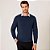 Suéter Dudalina Tricot Basic Melange Pr27 Marinho Masculino - Imagem 1