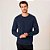 Suéter Dudalina Tricot Basic Melange Pr27 Marinho Masculino - Imagem 3