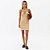 Vestido Curto Easy Lança Perfume Alças Pr27 Bege Feminino - Imagem 3