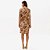 Vestido Curto Lança Perfume Malha Viscose Pr27 Bege Feminino - Imagem 2