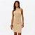 Vestido Curto Easy Lança Perfume Franzido Pr27 Bege Feminino - Imagem 1