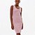 Vestido Curto Easy Lança Perfume Canelado Pr27 Rosa Feminino - Imagem 3