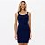 Vestido Curto Easy Lança Perfume Alças Pr27 Marinho Feminino - Imagem 1