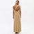 Vestido Longo Lança Perfume Ombro Único Pr27 Bege Feminino - Imagem 2
