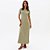 Vestido Super Midi Lança Perfume Malha Pr27 Verde Feminino - Imagem 1