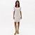 Vestido Curto Lança Perfume Canelado Pr27 Cinza Feminino - Imagem 3