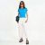 Camiseta Colcci Canelada Pr27 Azul Feminino - Imagem 3