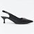 Scarpin Lança Perfume Slinback Bico Fino Pr27 Preto Feminino - Imagem 1