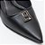 Scarpin Lança Perfume Slinback Bico Fino Pr27 Preto Feminino - Imagem 4