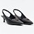 Scarpin Lança Perfume Slinback Bico Fino Pr27 Preto Feminino - Imagem 3