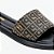 Rasteira Lança Perfume Monograma Enfeite Pr27 Preto Feminino - Imagem 4