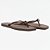 Chinelo Lança Perfume Basico Enfeite Pr27 Marrom Feminino - Imagem 3