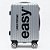 Mala de Bordo Easy Lança Perfume Pr27 Prata Feminino - Imagem 1