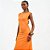 Vestido Mid Colcci Square Pr27 Laranja Feminino - Imagem 4