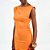 Vestido Mid Colcci Square Pr27 Laranja Feminino - Imagem 3