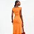 Vestido Mid Colcci Square Pr27 Laranja Feminino - Imagem 5