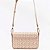 Bolsa Crossbody Lança Perfume Jacquard Pr27 Bege Feminino - Imagem 2