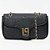 Bolsa Shoulder Lança Perfume Enfeite Pr27 Preto Feminino - Imagem 1