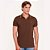Camisa Polo Colcci Single Line Pr27 Marrom Masculino - Imagem 1