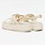 Sandália Anabela Lança Perfume Flat Elo Pr27 Bege Feminino - Imagem 2