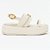 Sandália Anabela Lança Perfume Flat Elo Pr27 Bege Feminino - Imagem 1