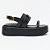 Sandália Anabela Lança Perfume Flat Elo Pr27 Preto Feminino - Imagem 1