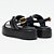 Sandália Anabela Lança Perfume Flat Elo Pr27 Preto Feminino - Imagem 2