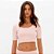 Blusa Cropped Lança Perfume Manga Curta Pr27 Rosa Feminino - Imagem 1