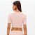 Blusa Cropped Lança Perfume Manga Curta Pr27 Rosa Feminino - Imagem 2