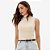Blusa Canelada Lança Perfume Gola Pr27 Off White Feminino - Imagem 3