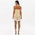 Blusa Lança Perfume Alça Acetinada Pr27 Dourado Feminino - Imagem 4
