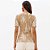Blusa Canelada Lança Perfume Short Slv Pr27 Dourado Feminino - Imagem 2