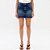 Saia Jeans Lança Perfume Curta Média Pr27 Azul Feminino - Imagem 1