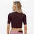 Blusa Cropped Easy Lança Perfume Canela Pr27 Marrom Feminino - Imagem 2