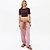 Blusa Cropped Easy Lança Perfume Canela Pr27 Marrom Feminino - Imagem 4