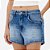 Short Jeans Easy Lança Perfume Comfrt Mid Pr27 Azul Feminino - Imagem 1