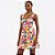 Vestido Curto Colcci Flowers Linho Pr27 Off White Feminino - Imagem 1