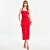 Vestido Mid Colcci Nó Pr27 Vermelho Feminino - Imagem 1