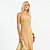 Vestido Longo Colcci Faixas Pr27 Bege Feminino - Imagem 3