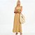 Vestido Longo Colcci Faixas Pr27 Bege Feminino - Imagem 1