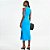 Vestido Mid Colcci Canelado Pr27 Azul Feminino - Imagem 2