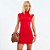 Vestido Curto Colcci Gola Pr27 Vermelho Feminino - Imagem 1