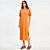Vestido Mid Colcci Cut Pr27 Laranja Feminino - Imagem 1